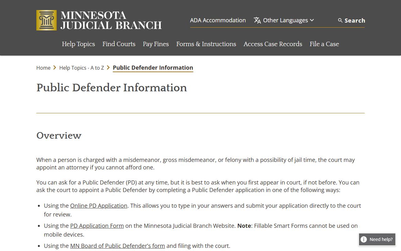 Polk County arrest records public defender court information