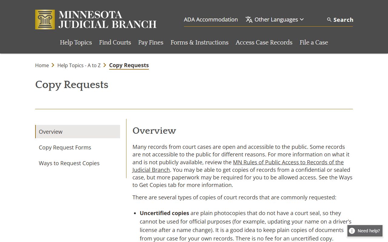 Polk County court records court copy request information
