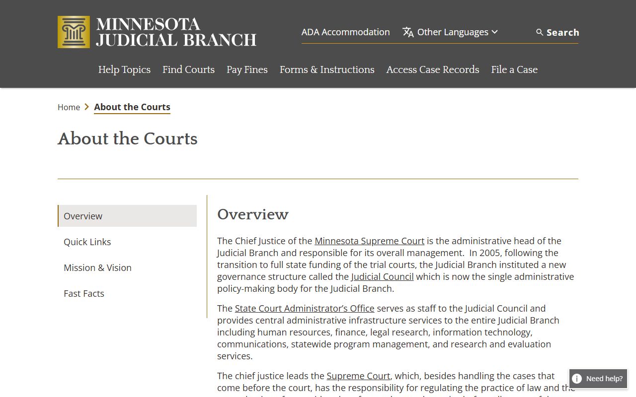 Polk County District Court Minnesota court structure
