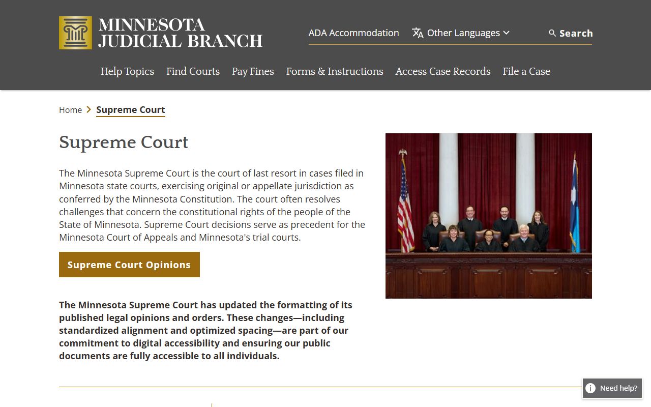 Polk County District Court Minnesota Supreme Court