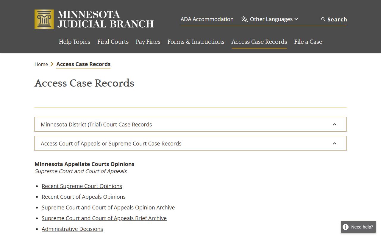 Polk County court records access case records overview