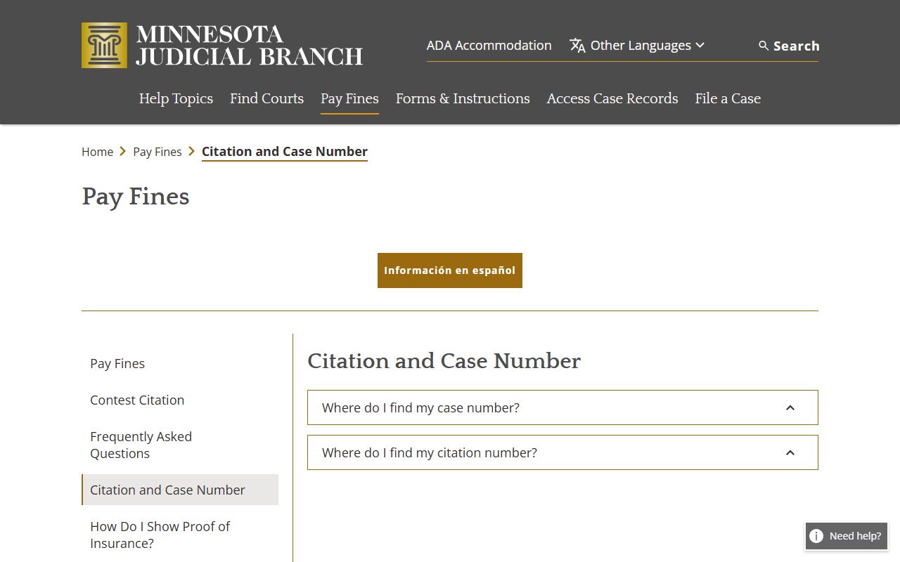 Polk County traffic court records citation and case number help