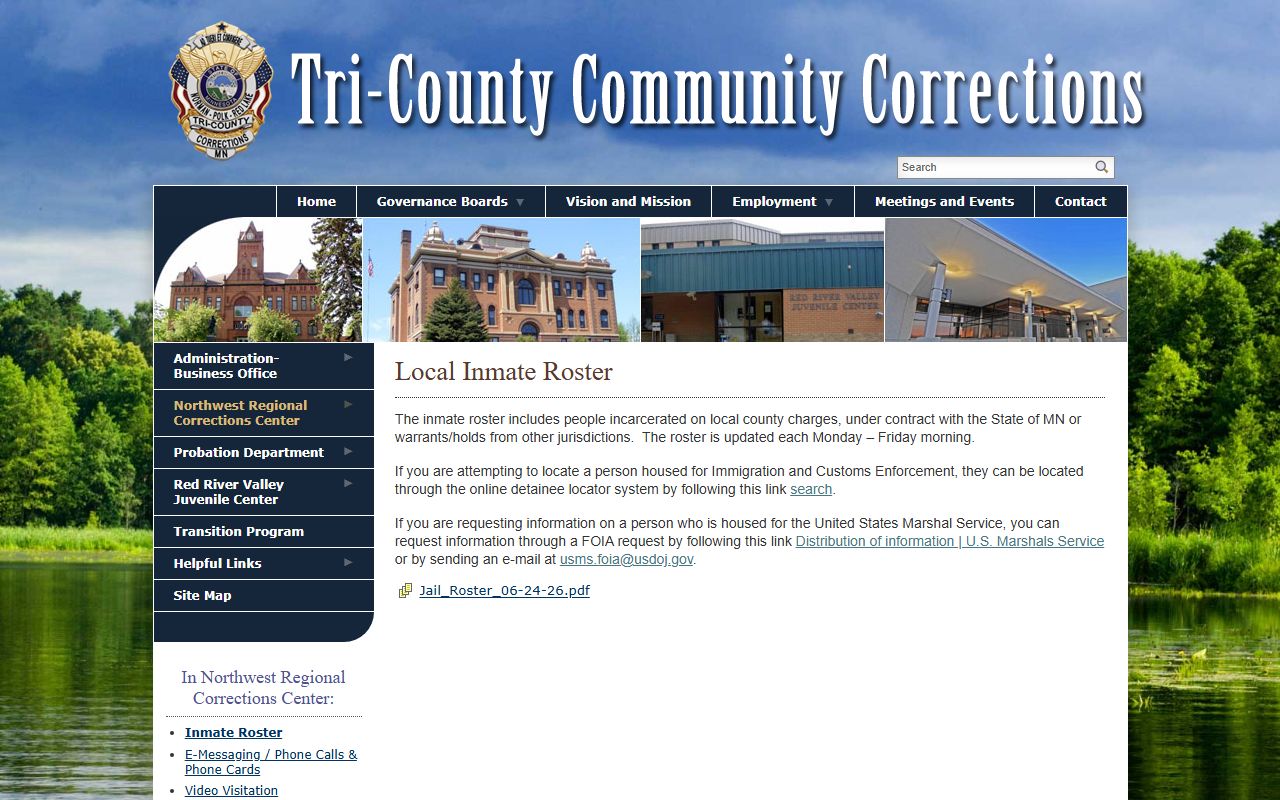 Polk County warrant records NWRCC inmate roster holds